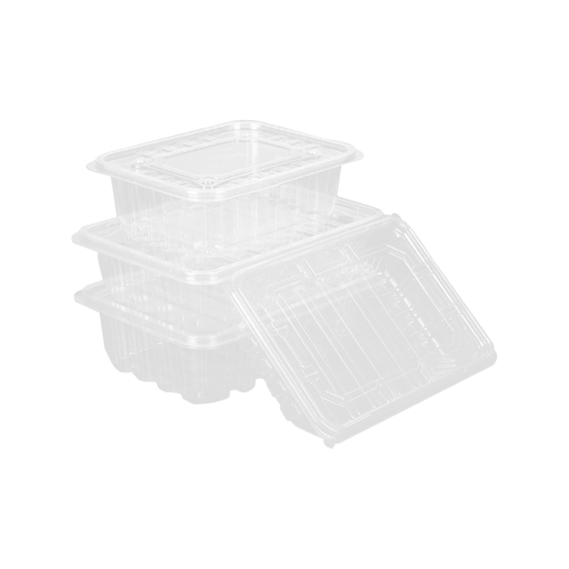 Fructus plane perspicui efficiantur packaging arca