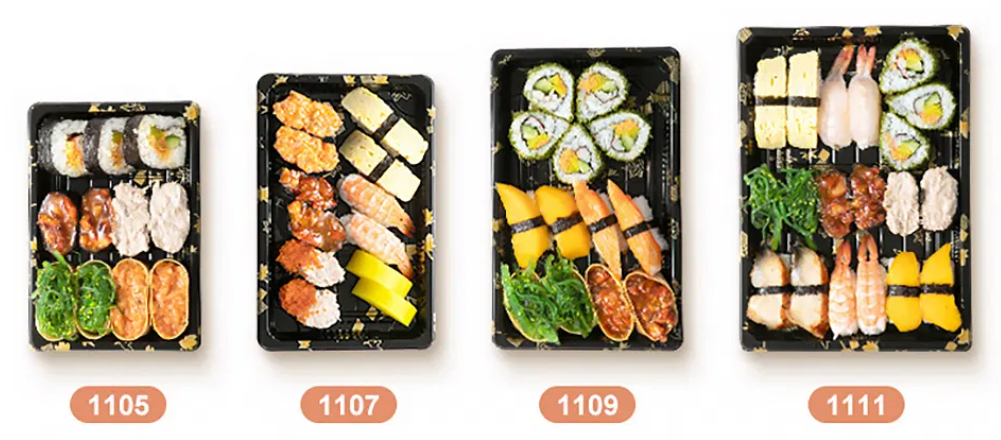 PROMPTU plastic Sushi cibum lance Box 